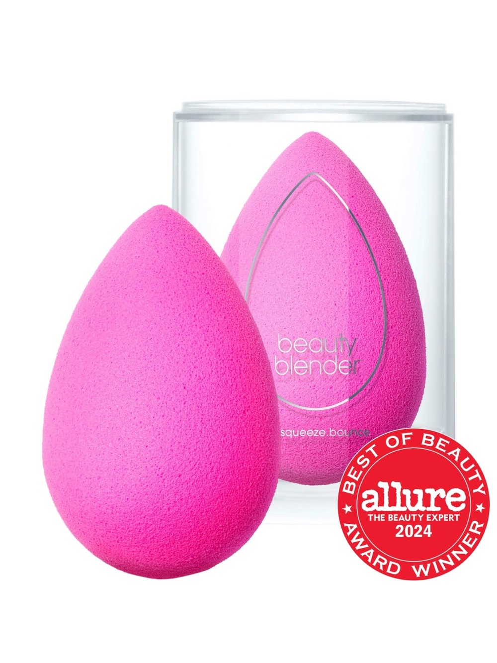 beautyblender Bright Pink Teardrop Makeup Sponge Duo